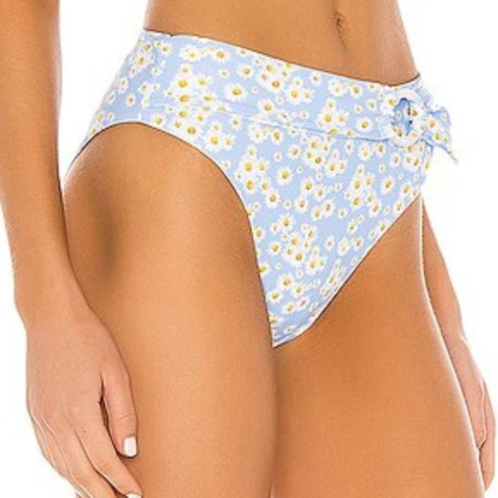 Onia Anais Blue Daisy Bikini Bottoms